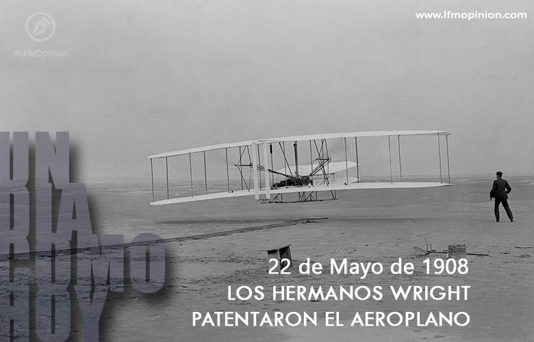 Los hermanos Wright patentaron el aeroplano