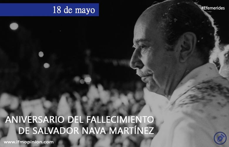 ANIVERSARIO DEL FALLECIMIENTO DE Salvador Nava Martínez